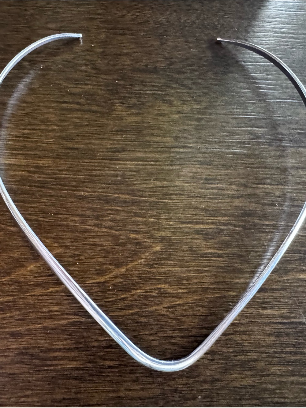 Sterling Silver Elegant Omega Choker Necklace